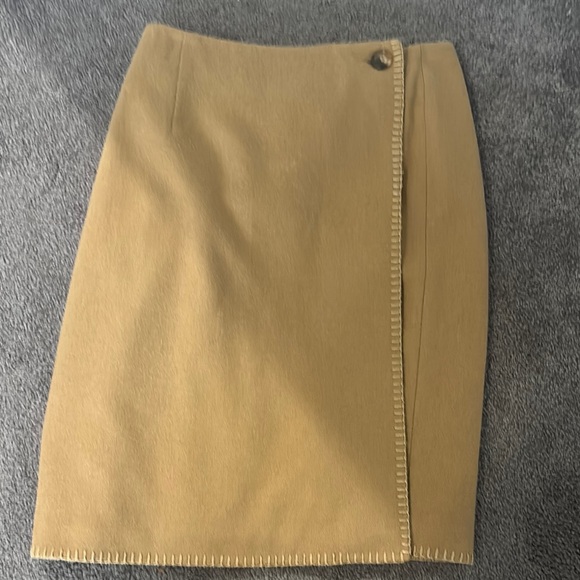 Brooks Brothers Dresses & Skirts - Brooks Brothers Tan Wrap Pencil Skirt for Work